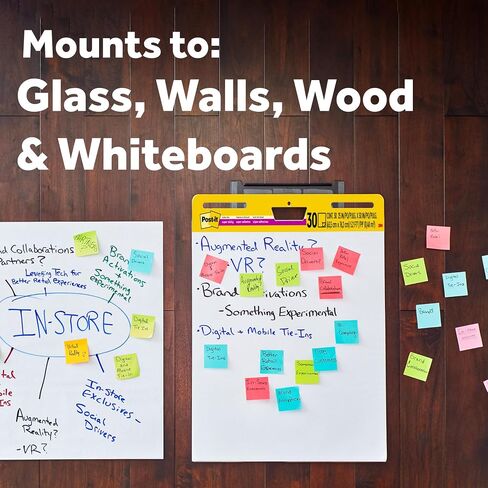 وسادة حامل لاصقة للغاية من Post-it، رائعة للمعلمين والطلاب الافتراضيين، 25 × 30 بوصة، بيضاء مع شبكة، 30 ورقة/وسادة، 4 وسادات/عبوة (560 VAD 4PK) in Kuwait