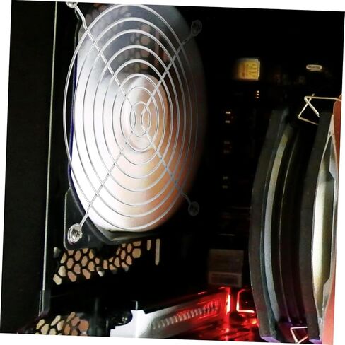 20pcs Computer Fan Grill Covers with Screws Protective Mesh for PC Cooling Compatible with Full Tower Cases Easy Installation for Enhanced Hardware in Saudi Arabia
