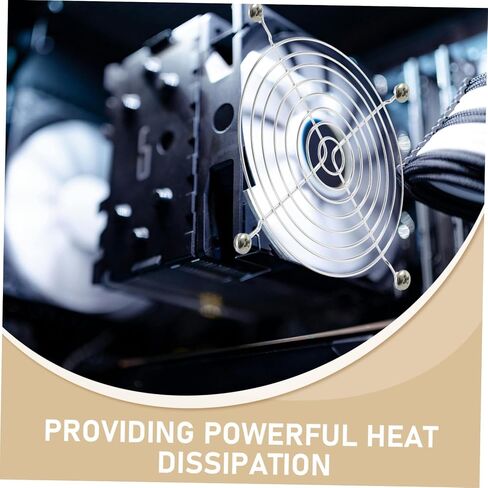 20pcs Computer Fan Grill Covers with Screws Protective Mesh for PC Cooling Compatible with Full Tower Cases Easy Installation for Enhanced Hardware in Saudi Arabia