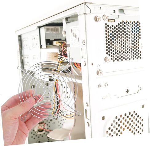10pcs High Airflow Metal Fan Grills with Screws Dustproof Computer Mesh Covers for Cooling in Desktop Full Tower PC Cases in Saudi Arabia