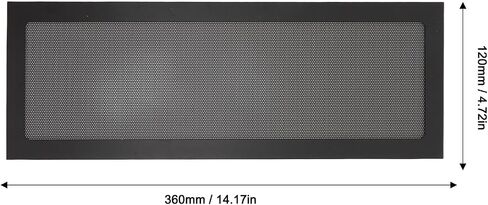 Dust Filter for PC Fans Magnetic Frame Fine Mesh Grill for Computer PSU Cooler, 4.72x14.17 inches, 2pcs (White) in Saudi Arabia