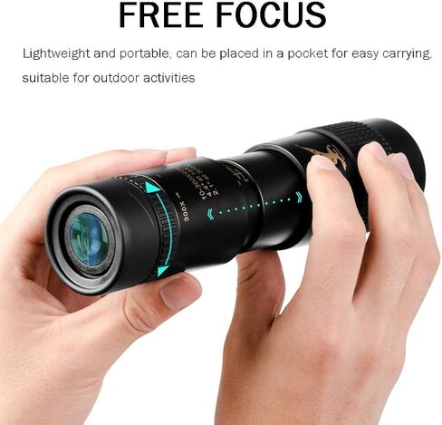 10X-300X Night Vision high-Definition Binoculars, Outdoor Mobile Phone high-Definition Lens, 3-Section Telescopic Adjustment (Color : A) in Saudi Arabia