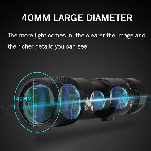 10X-300X Night Vision high-Definition Binoculars, Outdoor Mobile Phone high-Definition Lens, 3-Section Telescopic Adjustment (Color : A) in Saudi Arabia