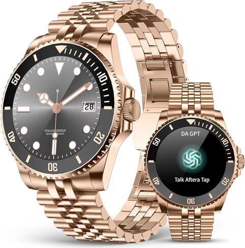 2025 DA GPT Smart Watch with Bluetooth Call,1.19-inch AMOLED Display, 24/7 Heart Rate, Blood Oxygen, Blood Pressure, Sleep Monitor, 107 Sports Fitness Tracker, Compatible Android and iOS Black Green in Kuwait