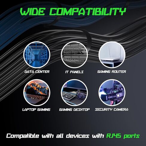 كابل إيثرنت Cat 6 بطول 6 أقدام - كابلات تصحيح Cat6، Snagless RJ45، كابل تصحيح Cat 5e Cat 6، كابلات إيثرنت Cat6 بطول 6 أقدام، كابل الشبكة، كابل الإنترنت - 6 أقدام أسود in Saudi Arabia