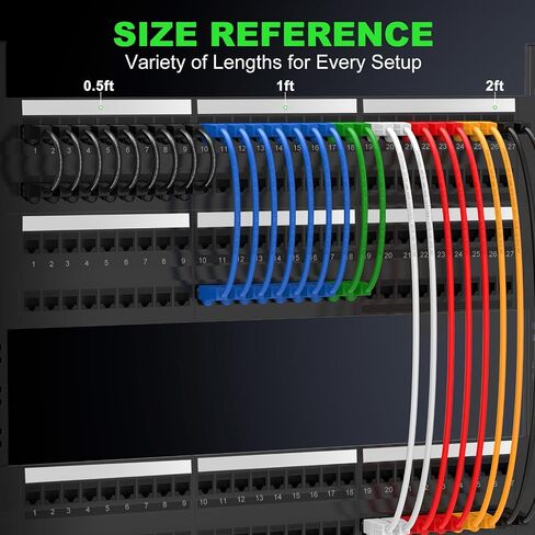 كابل إيثرنت Cat 6 بطول 6 أقدام - كابلات تصحيح Cat6، Snagless RJ45، كابل تصحيح Cat 5e Cat 6، كابلات إيثرنت Cat6 بطول 6 أقدام، كابل الشبكة، كابل الإنترنت - 6 أقدام أسود in Saudi Arabia