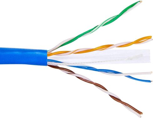 كابل STEREN CAT6 Plenum (CMP) 1000 قدم | اي تي ال | نجح اختبار محلل الشبكة | 23AWG 4Pair، كابل شبكة صلب 550 ميجا هرتز 10 جيجابت UTP، أزرق - بكرة في صندوق - 300-796BL in Kuwait