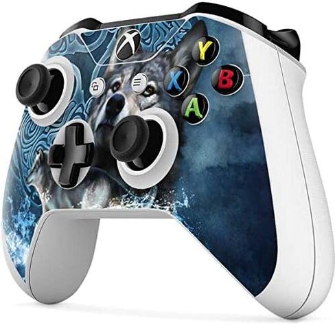 Skinit Decal Gaming Skin Compatible with Xbox One S Controller - Officially Licensed Tate and Co. Celtic Wolf Design in Saudi Arabia