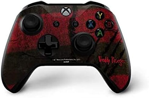 Skinit Decal Gaming Skin Compatible with Xbox One X Controller - Officially Licensed Warner Bros Freddy Krueger Scratch Design in Saudi Arabia