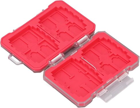 Dpofirs Memory Card Case with ShockResistant Interior - ABS & TPE Organizer for Outdoor Storage (Blue) in Saudi Arabia