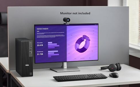 Dell Pro Slim QCS1250 Desktop SFF (Replaces OptiPlex SFF Series), Intel Ultra 5-235 (Beats i7-14700), 16GB DDR5, 1TB NVMe SSD, WiFi 6E, BT, Type-C, DP, HDMI, Win 11 Pro, Business PC, Black in Saudi Arabia