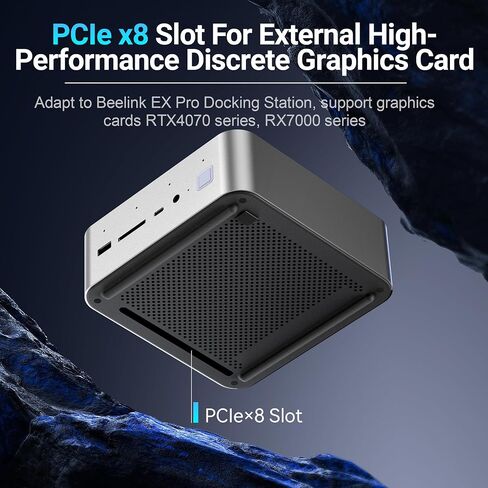 كمبيوتر صغير Beelink GTi13، Intel Core-i9 13900HK(14C/20T، حتى 5.4 جيجا هرتز)، 32 جيجا DDR5 1 تيرابايت SSD، كمبيوتر صغير يدعم Thunderbolt 4/PCle×8 Slot/WiFi6/2.5G LAN/شاشة ثلاثية، كمبيوتر صغير للمنزل/المكتب in Kuwait