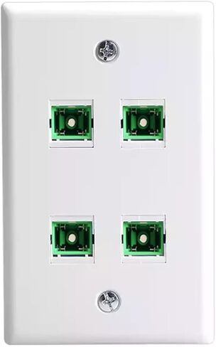 4 Port SC-SC UPC Fiber Optic US Wall Plate Straight SC Jack Connector(SC APC) in Saudi Arabia