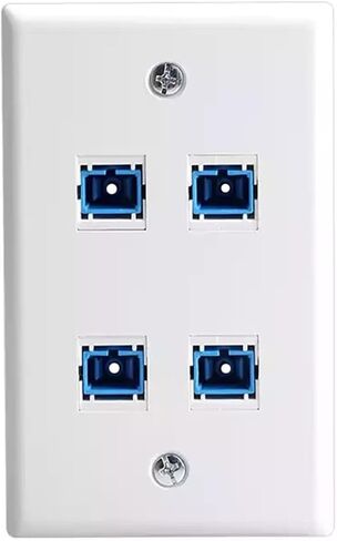 4 Port SC-SC UPC Fiber Optic US Wall Plate Straight SC Jack Connector(SC APC) in Saudi Arabia