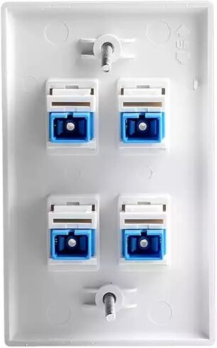 4 Port SC-SC UPC Fiber Optic US Wall Plate Straight SC Jack Connector(SC APC) in Saudi Arabia