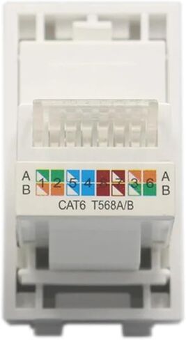 CAT6 RJ45 Network Jack Kit Ethernet Computer Connector Socket 23x36mm(Crimps Wire CAT6) in Saudi Arabia