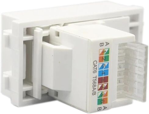 CAT6 RJ45 Network Jack Kit Ethernet Computer Connector Socket 23x36mm(Crimps Wire CAT6) in Saudi Arabia