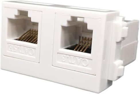 وحدة إيثرنت CAT5E RJ45 مع موصل مقبس الهاتف CAT3 RJ11 23x36 مم in Saudi Arabia