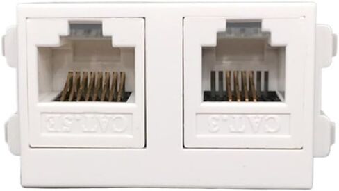 وحدة إيثرنت CAT5E RJ45 مع موصل مقبس الهاتف CAT3 RJ11 23x36 مم in Saudi Arabia