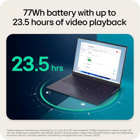 كمبيوتر محمول LG Gram 17 بشاشة تعمل باللمس 2025 - شاشة لمس 17 بوصة 2.5K، Intel Ultra 7 258V، Intel Arc، WiFi 7، Copilot+، Win 11 Pro، لوحة مفاتيح بإضاءة خلفية، كمبيوتر أعمال خفيف الوزن ورفيع، 32 جيجابايت LPDDR5X، 1 تيرابايت SSD in Saudi Arabia