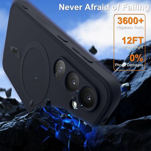 for Galaxy A36 5G Case Magnetic,Wireless Charging,Slim Soft TPU Silicone Cover Phone Case for Galaxy A36 5G,Black,MUS-MFCX-13-01 in Saudi Arabia