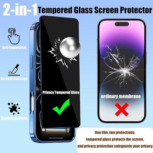 Magnetic for iPhone 17 Pro Max Case Clear,with Privacy Screen Protector,Compatible with MagSafe [Non Yellowing] Full Camera Lens Protector Plating Soft Clear Phone Case for IPhone 17 Pro Max,Orange in Saudi Arabia