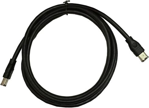 1.8m Firewire Cable Black IEEE 1394 Firewire 400 to Firewire 400 Cable 6Pin Male to 6Pin Male Cable Easy to Use 500713205 in Saudi Arabia
