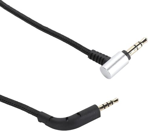 Headphone Replacement Cable, Upgrade Wire for Bowers and Wilkins P7, Right Angle Connector, Gold Plated Plug, 1.2m Length, OFC Core, Compatible with Phones, Tablets, Computers in Saudi Arabia