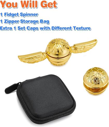 كرة معدنية صلبة فيدجيت سبينر قزحية الألوان الحسية إصبع اليد لعبة الغزل إضافة ADHD تخفيف التوتر والقلق يخفف المخفض للأطفال والكبار. in Kuwait