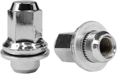 4PCS M14x1.5 Chrome Wheel Lug Stud Nut Set Compatible with 2015-2023 Ford Mustang Explorer Edge Fusion GT/Lincoln Continental MKZ MKX Aviator Nautilus 611-007 ACPZ1012D ACPZ1012M in Saudi Arabia