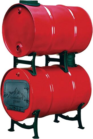 Double Barrel Camp Stove Kit – Converts Single to Double Barrel Stove – Cast Iron, Easy Install, Adds Heat Transfer Area, Legs & Collars Included, 2-Year Warranty in Saudi Arabia