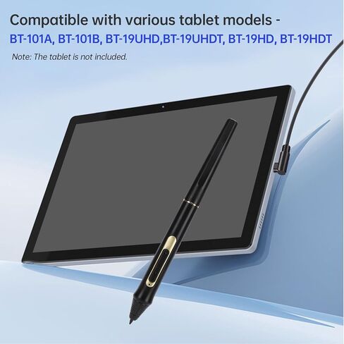 Asixxsix BOSTO Digital Pen W10, 8192 Levels Pressure Stylus Pen with 2 Custom Function Buttons and 15mm Induction Height, for BT-101A BT-101B BT-19UHD BT-19UHDT BT-19HD BT-19HDT (W10) in Saudi Arabia
