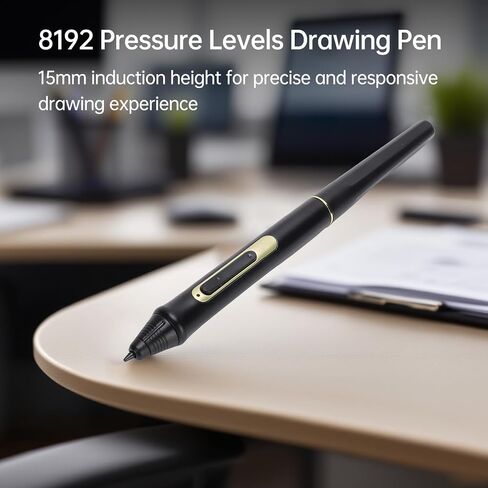 Asixxsix BOSTO Digital Pen W10, 8192 Levels Pressure Stylus Pen with 2 Custom Function Buttons and 15mm Induction Height, for BT-101A BT-101B BT-19UHD BT-19UHDT BT-19HD BT-19HDT (W10) in Saudi Arabia