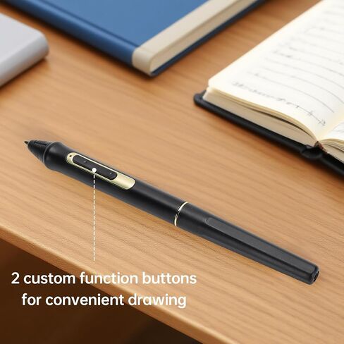 Asixxsix BOSTO Digital Pen W10, 8192 Levels Pressure Stylus Pen with 2 Custom Function Buttons and 15mm Induction Height, for BT-101A BT-101B BT-19UHD BT-19UHDT BT-19HD BT-19HDT (W10) in Saudi Arabia