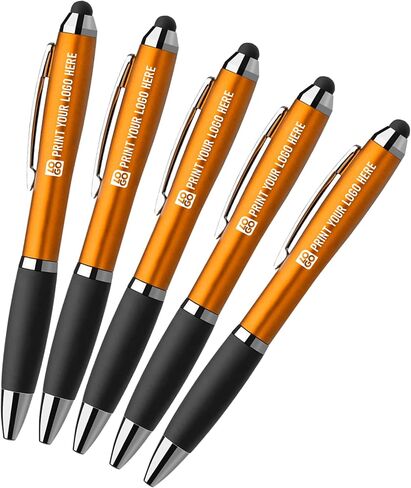 Custom Stylus Pens – Click-Action Ballpoint for Touchscreens, Personalized Marketing Tools to Boost Brand Awareness & Customer Engagement (Blue, Qty 50) in Saudi Arabia