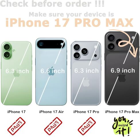 متوافق مع محفظة iPhone 17 Pro Max مع حامل للبطاقات، وفتحات بطاقات مدمجة من جلد البولي يوريثان، ومسند وحافظة مقاومة للصدمات لهاتف iPhone 17 Pro Max 6.9 بوصة للنساء والرجال (أسود ليوبارد) in Saudi Arabia