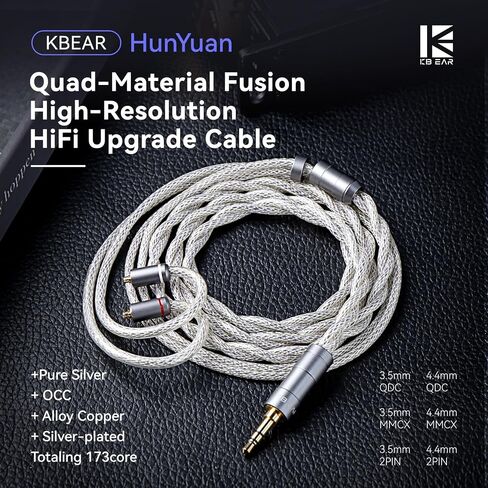 كابل KBEAR Aegis داخل الأذن كابل HiFi IEM، سلك نحاسي عالي النقاء مطلي بالفضة 4N لـ KZ ZS10 PRO، ZS12 PRO 2، ZAR، ZAS، AS24، CCZ Melody، KBEAR KS1، Tangzu Wan'er، CCA CRA (أخضر، QDC-3.5 مم) in Saudi Arabia