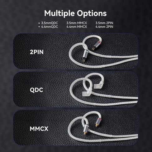 كابل KBEAR Aegis داخل الأذن كابل HiFi IEM، سلك نحاسي عالي النقاء مطلي بالفضة 4N لـ KZ ZS10 PRO، ZS12 PRO 2، ZAR، ZAS، AS24، CCZ Melody، KBEAR KS1، Tangzu Wan'er، CCA CRA (أخضر، QDC-3.5 مم) in Saudi Arabia