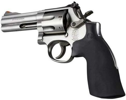Hogue 19012 S&W K/L Rnd مقبض مطاطي لتحويل المؤخرة NFG، أسود in Kuwait