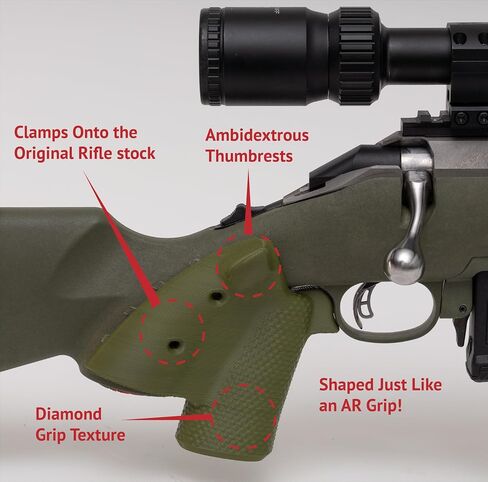 Birdie Grip for The Gen 1 Ruger American Rifle in Saudi Arabia