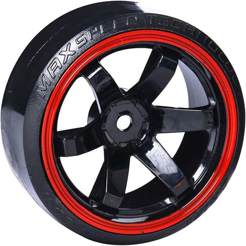 مجموعة عجلات وإطارات بلاستيكية من LAFEINA RC، إطارات صلبة 63 مم لسيارة الانجراف 1/10 Traxxas HSP Tamiya HPI Kyosho على الطريق (أبيض) in Kuwait