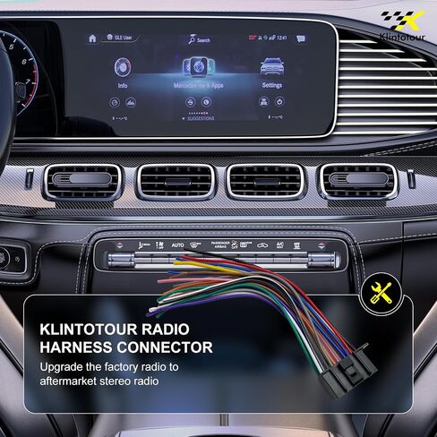 Radio Wiring Harness Connector Compatible with Kenwood 16-Pin Stereos, Aftermarket Power and Speaker Wire Plug for DDX DMX DPX KDC Series, Fits DDX376BT DPX540BT KDCBT360U KMMBT260U KVT815DVD in Saudi Arabia