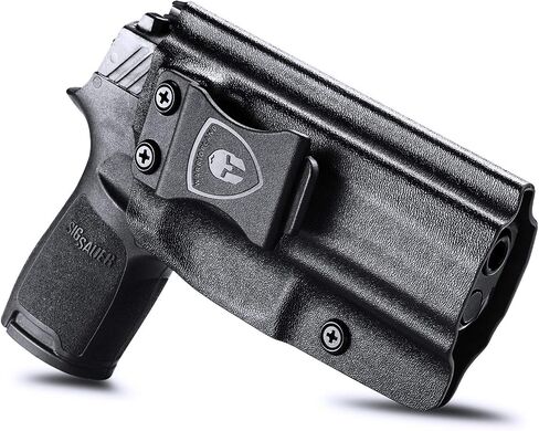 حافظة P320، IWB Kydex Holster Fit: Sig Sauer P320 بالحجم الكامل / P320 Compact / P320 X Carry Pistol، حزام الخصر الداخلي المخفي للرجال / النساء، Adj. غير قادر & بوسي انقر فوق الاحتفاظ in Kuwait
