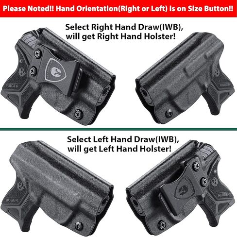 حافظة P320، IWB Kydex Holster Fit: Sig Sauer P320 بالحجم الكامل / P320 Compact / P320 X Carry Pistol، حزام الخصر الداخلي المخفي للرجال / النساء، Adj. غير قادر & بوسي انقر فوق الاحتفاظ in Kuwait