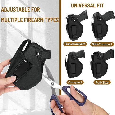 9mm Gun Holster for Men & Women, IWB & OWB Concealed Carry Gun Holster – Fits Glock 19/17/26/27/43x, S&W M&P, Sig, and Similar Handguns in Saudi Arabia