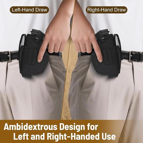9mm Gun Holster for Men & Women, IWB & OWB Concealed Carry Gun Holster – Fits Glock 19/17/26/27/43x, S&W M&P, Sig, and Similar Handguns in Saudi Arabia