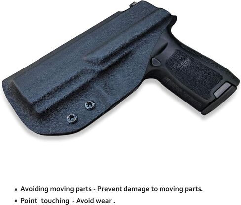 Sig P320 Holster IWB Kydex Holster Fit مخصص: Sig Sauer P320 Carry/حافظة مسدس متوسطة الحجم/كاملة الحجم - حزام داخلي مخفي للحمل - Adj. لا يمكن الاحتفاظ به - زر ماج للغطاء - لا يتآكل ولا يسبب اهتزازًا in Saudi Arabia