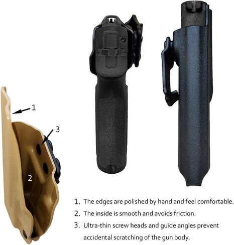 Sig P320 Holster IWB Kydex Holster Fit مخصص: Sig Sauer P320 Carry/حافظة مسدس متوسطة الحجم/كاملة الحجم - حزام داخلي مخفي للحمل - Adj. لا يمكن الاحتفاظ به - زر ماج للغطاء - لا يتآكل ولا يسبب اهتزازًا in Saudi Arabia