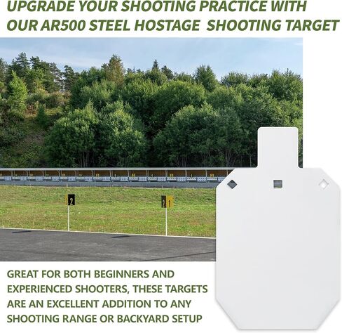 AR500 إطلاق النار على الأهداف الفولاذية، هدف إطلاق النار على الجذع، صورة ظلية لهدف غونغ المعدني، مسدس معدني، بندقية، أهداف مسدس لنطاق الرماية in Kuwait