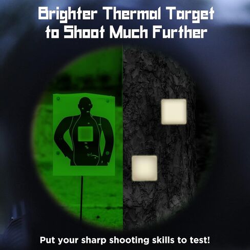 50-Pack Thermal Targets – Extra-Bright Passive Rifle Shooting Range Targets for Zeroing, Outdoor Practice, No Power or Tilting Required in Saudi Arabia